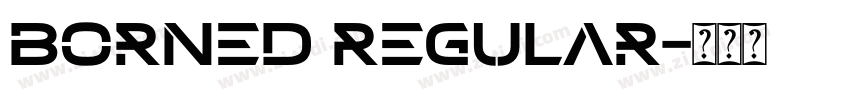 Borned Regular字体转换